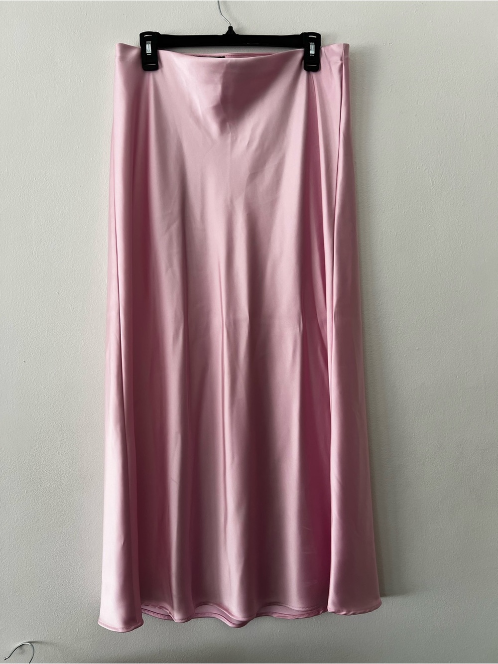 Zara silk pink skirt